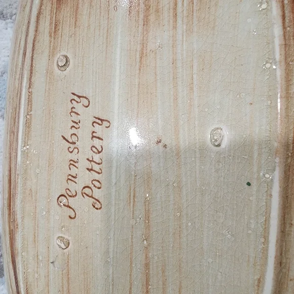 Vintage Pennsbury Pottery Wheat Bread Plate - Picture 3 of 3